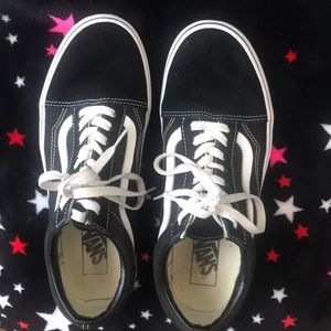 old skool vans black size 9 men 10.5 women
